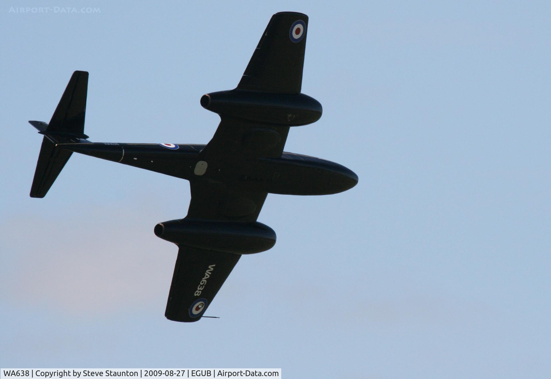 WA638, 1949 Gloster Meteor T.7(Mod) C/N G5/356539, Taken at RAF Benson Families Day, August 2009