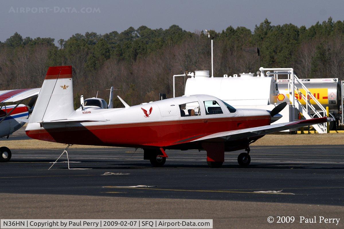 N36HN, 1965 Mooney M20E C/N 754, Parked at Suffolk