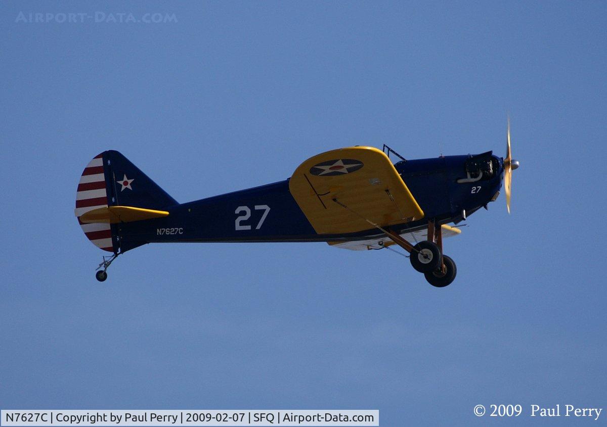 N7627C, 2008 Bowers Fly Baby 1A C/N 001 (N7627C), Spending some time in the pattern with the Flybaby