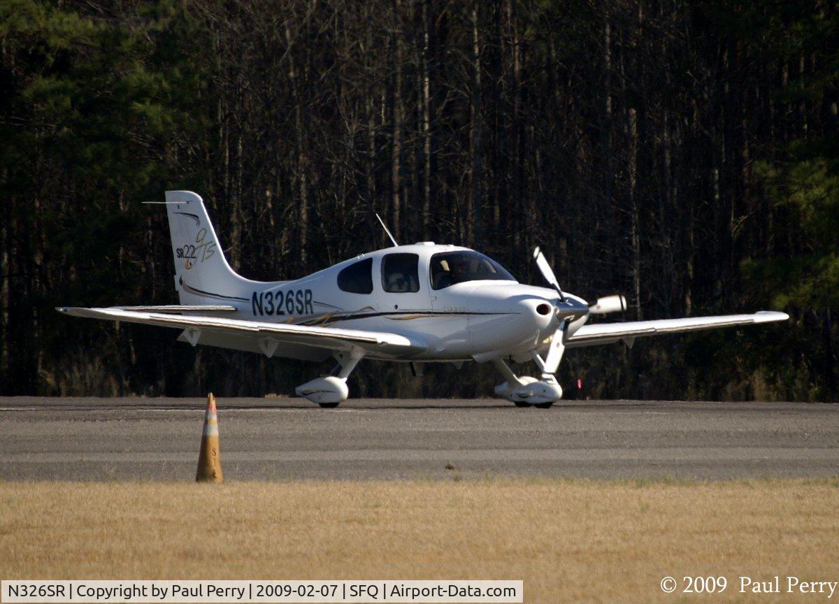 N326SR, 2006 Cirrus SR22 C/N 1934, Slowing her down on RWY 22