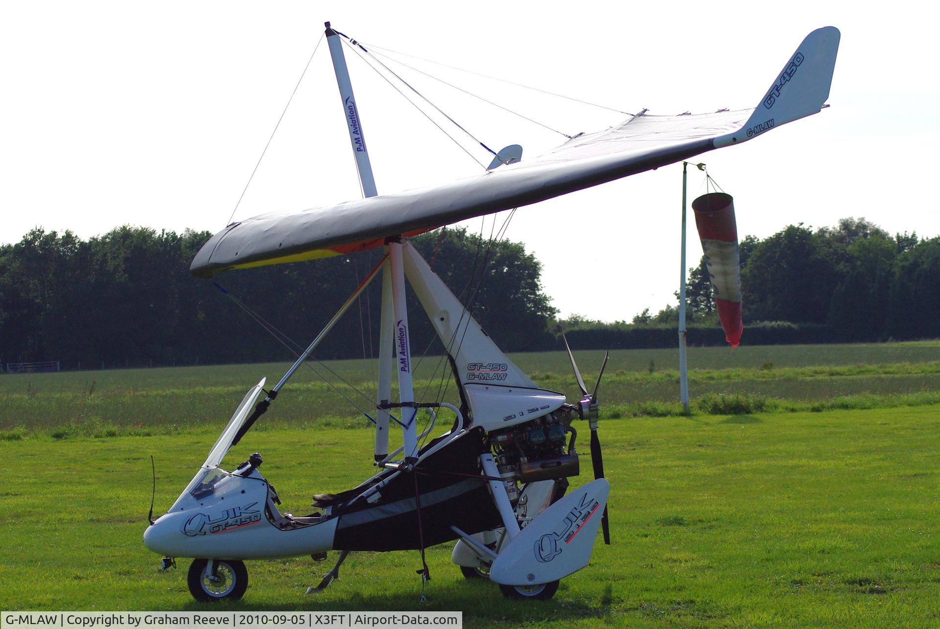 G-MLAW, P&M Aviation Quik GT450 C/N 8310, Parked at Felthorpe.