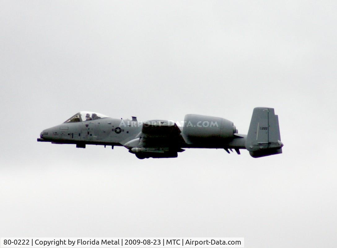 80-0222, 1980 Fairchild Republic A-10A Thunderbolt II C/N A10-0572, weather was terrible - picture didn't come out that well