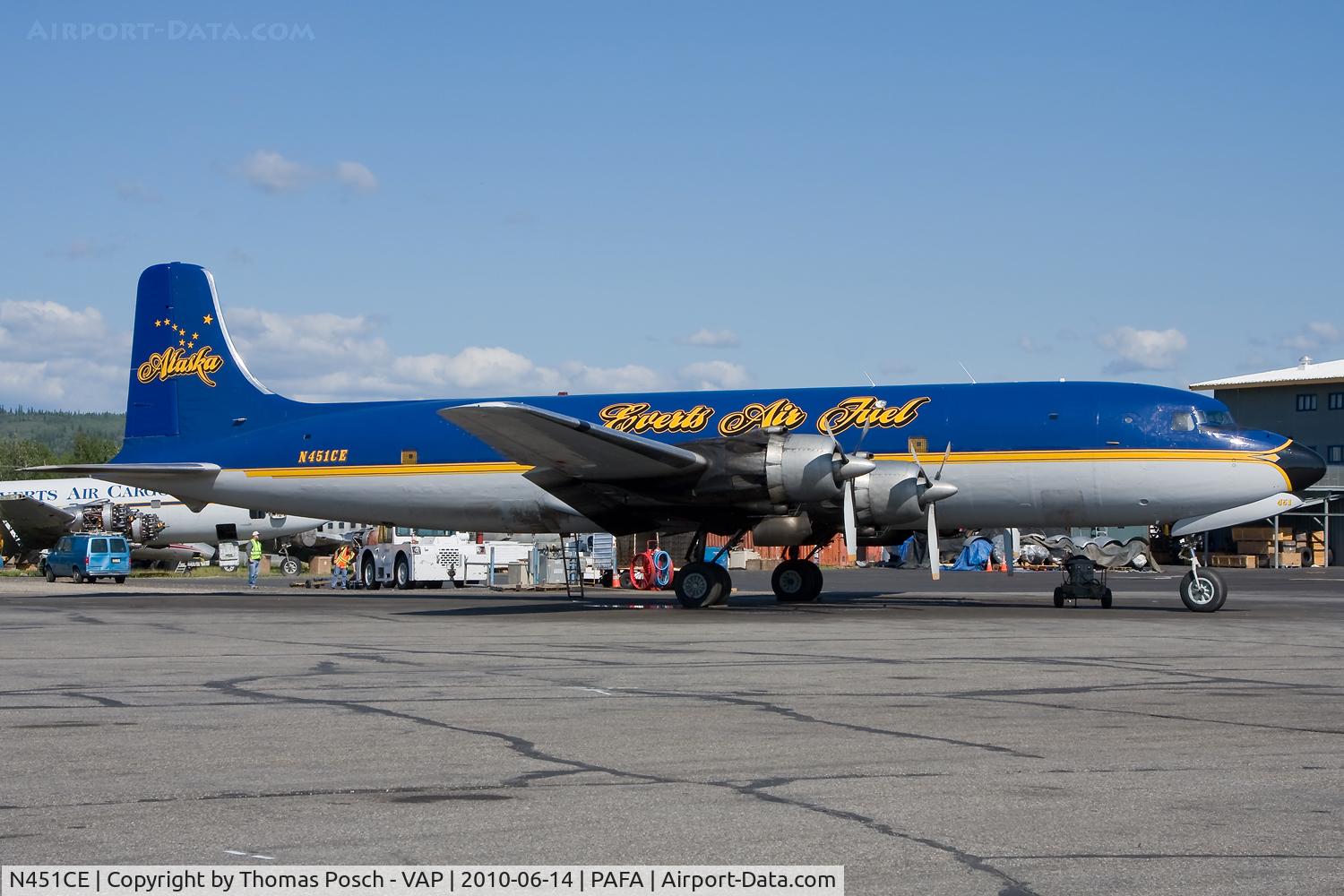 N451CE, 1953 Douglas R6D-1 (DC-6A) C/N 43712, Everts Air Fuel