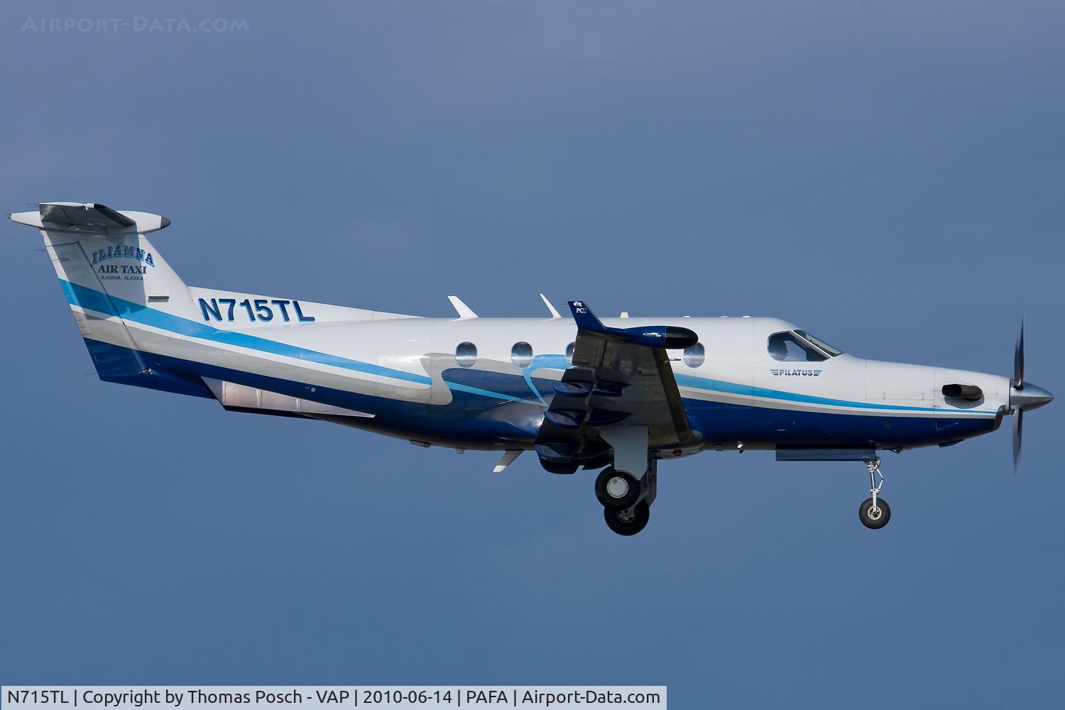 N715TL, 2004 Pilatus PC-12/45 C/N 548, Ilamna Air Taxi