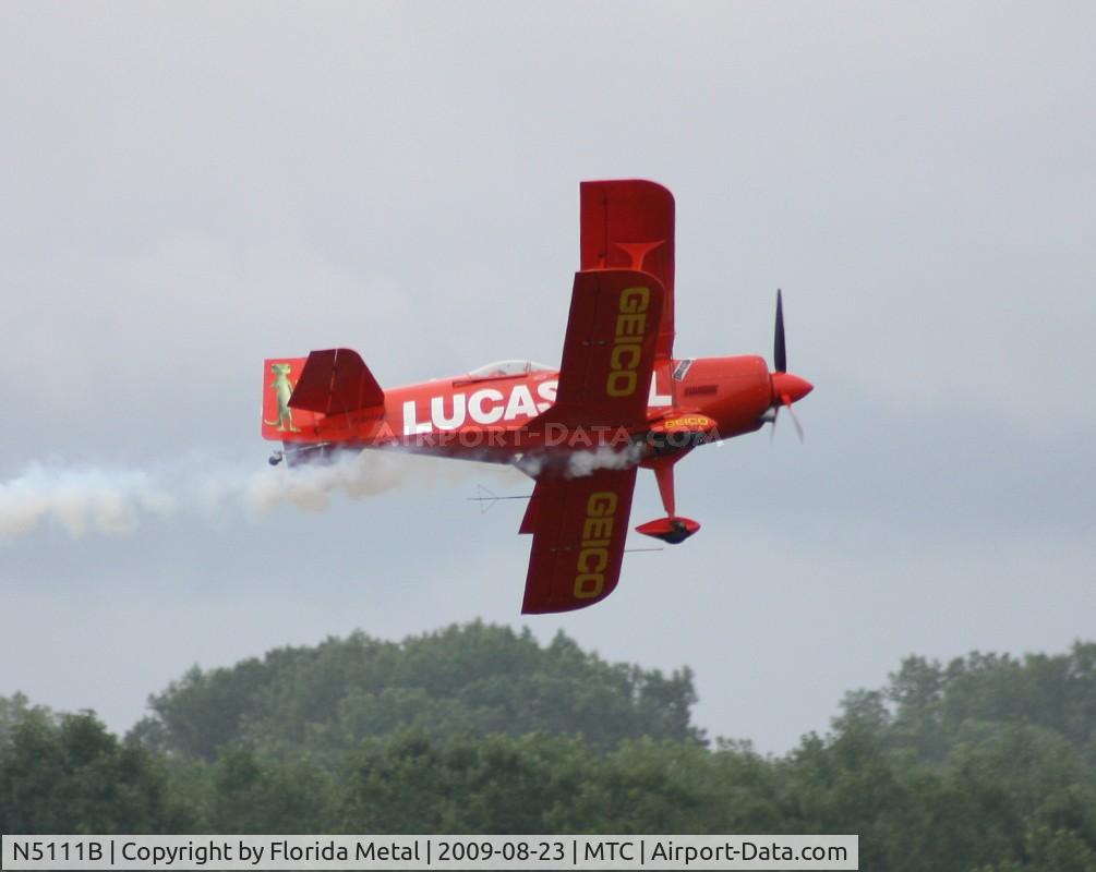 N5111B, 1998 Pitts S-1-11B Super Stinker C/N 4003, Geico plane