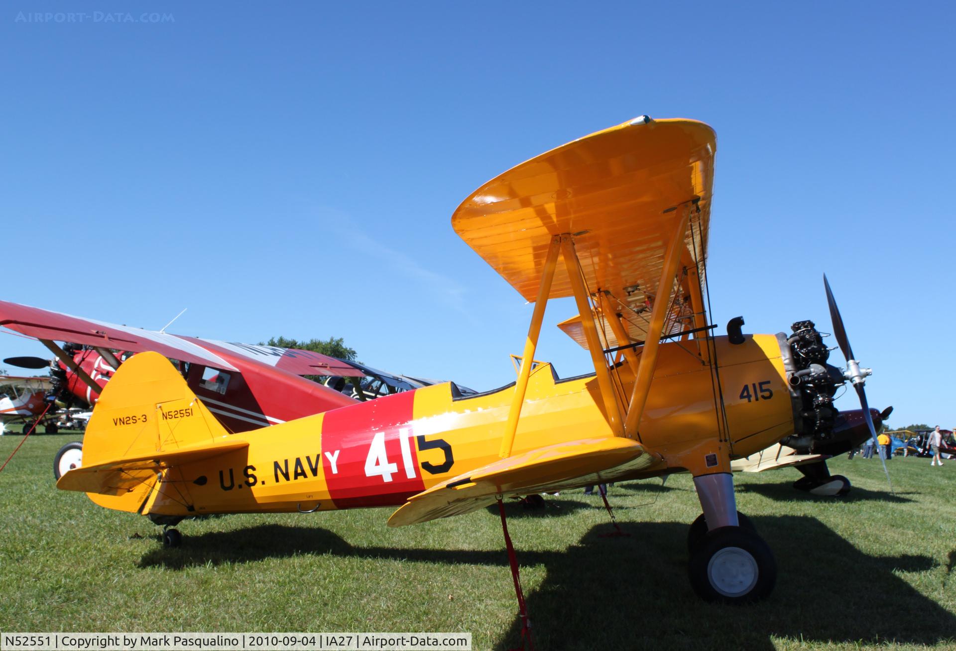 N52551, 1942 Boeing A75N1(PT17) C/N 75-1707, Stearman