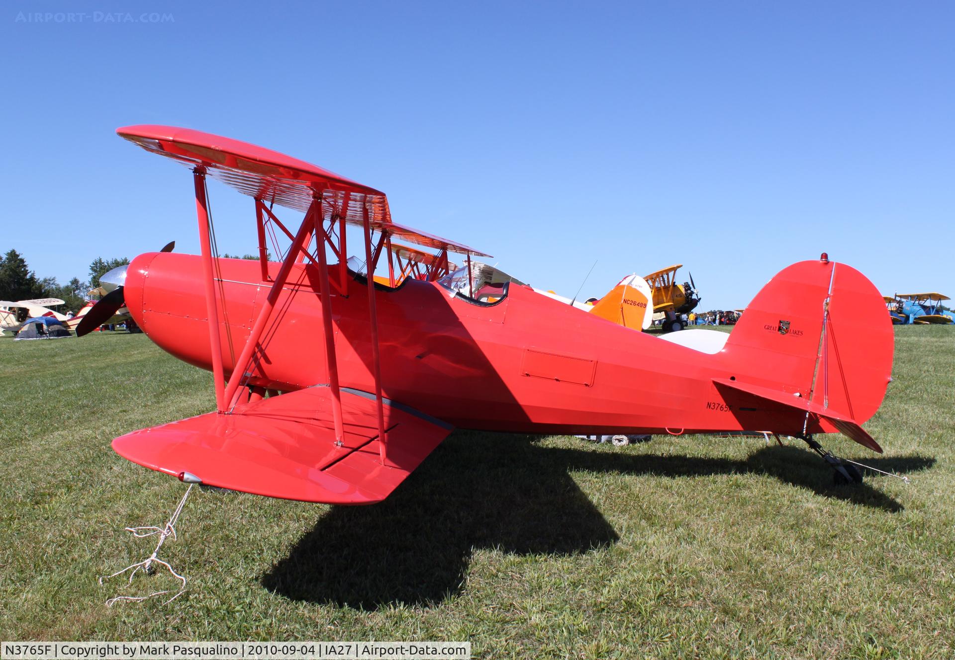 N3765F, 1977 Great Lakes 2T-1A-2 Sport Trainer C/N 0760, Great Lakes 2T-1A-2