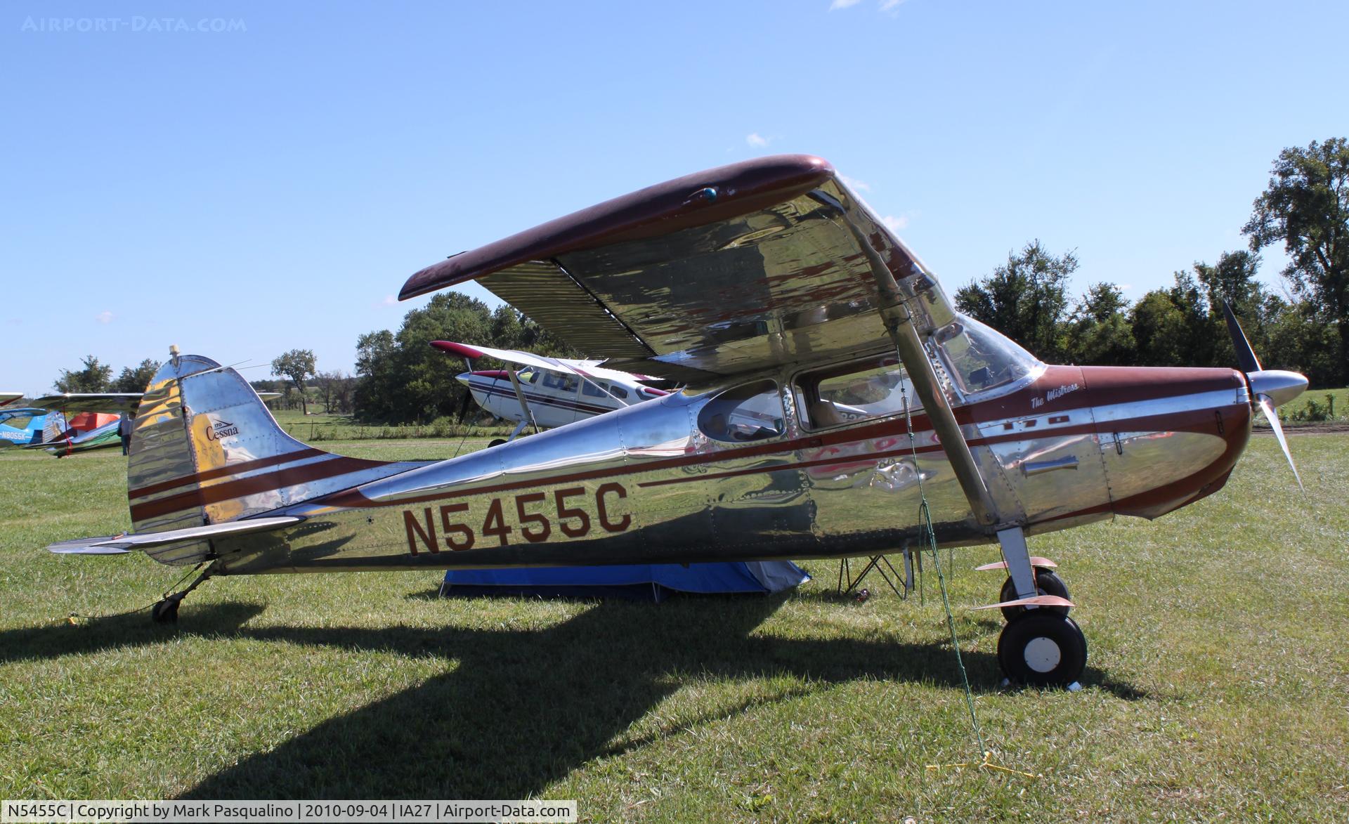 N5455C, 1950 Cessna 170A C/N 19489, Cessna 170A