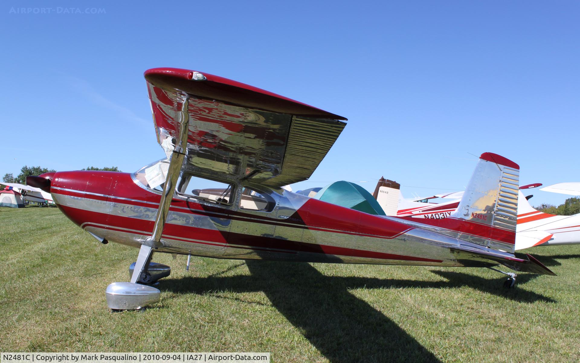 N2481C, 1954 Cessna 180 C/N 30781, Cessna 180