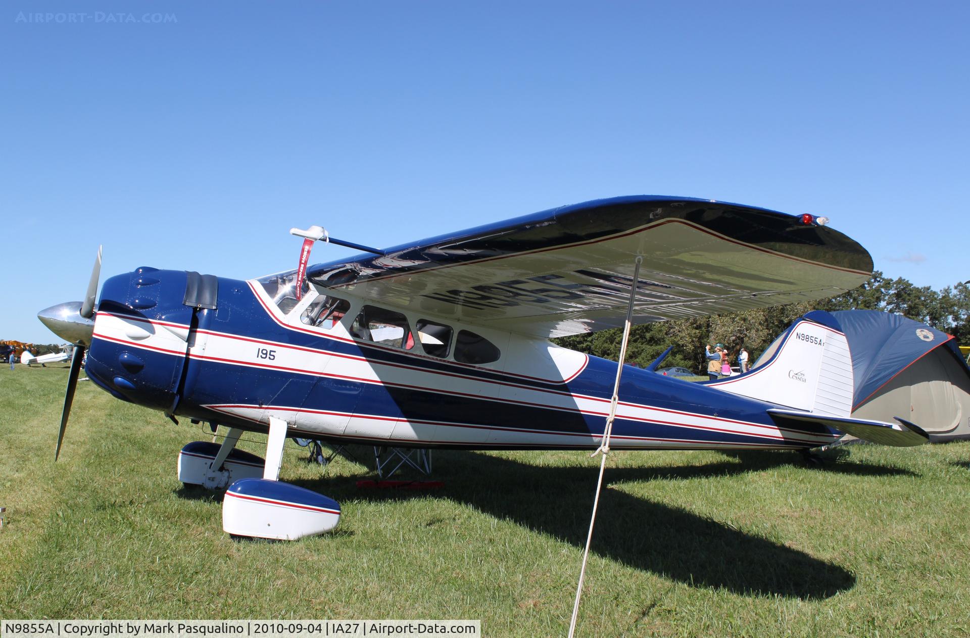 N9855A, 1950 Cessna 195A C/N 7548, Cessna 195A