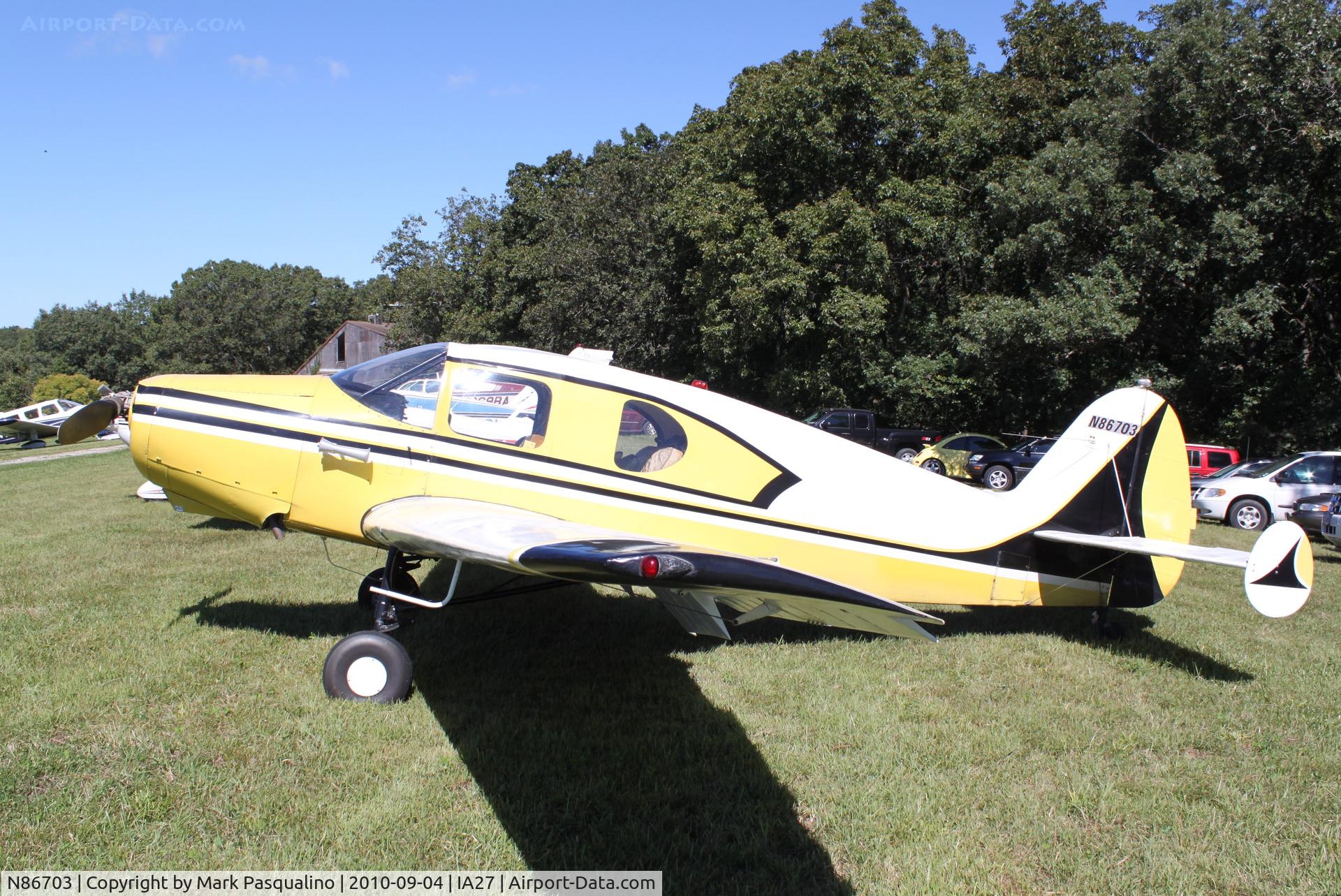 N86703, 1946 Bellanca 14-13 Cruisair Senior C/N 1064, Bellanca 14-13