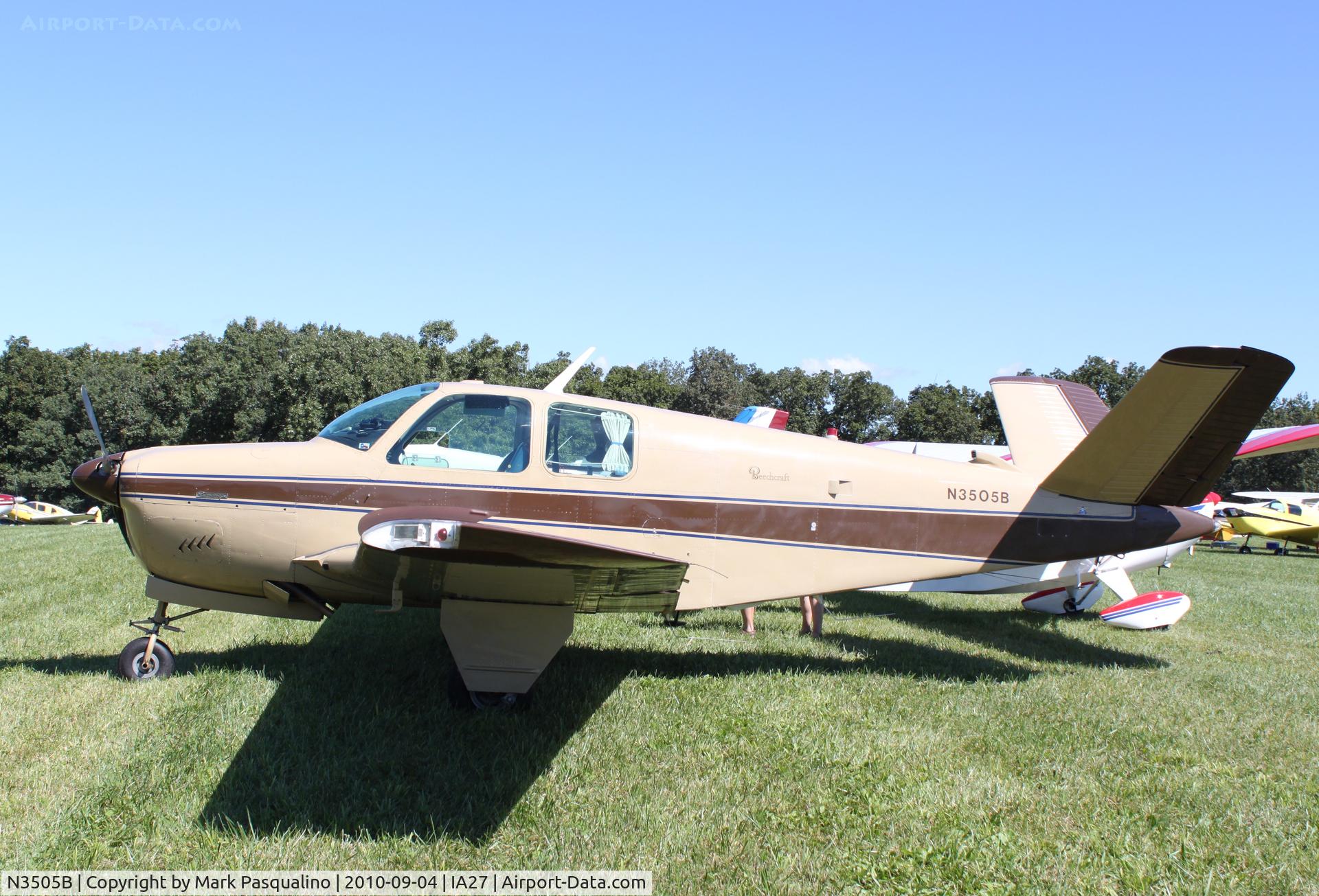 N3505B, 1954 Beech E35 C/N D-3722, Beech E35