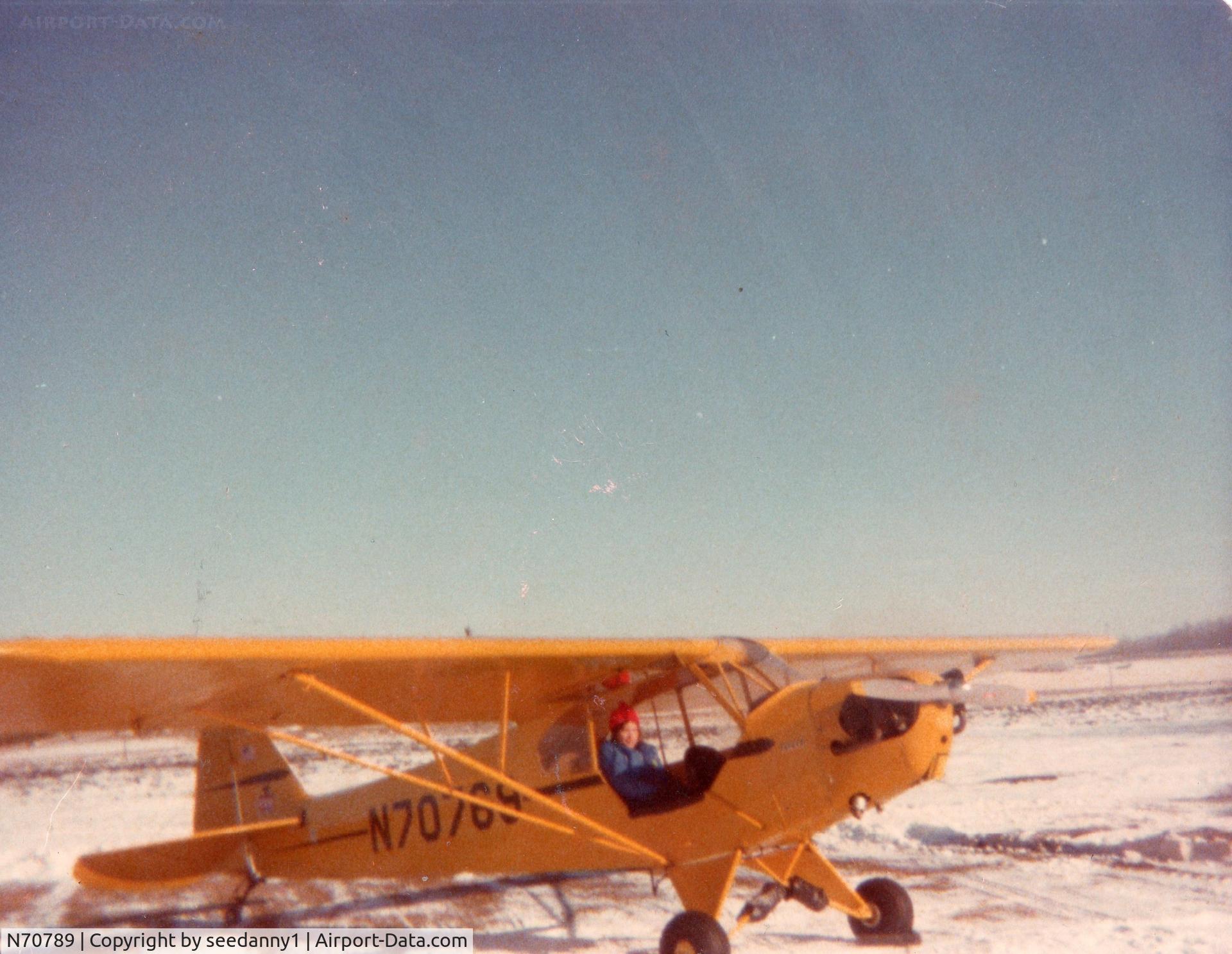 N70789, Piper J3C-65 Cub C/N 17809, Dads piper, not sure what year this was taken