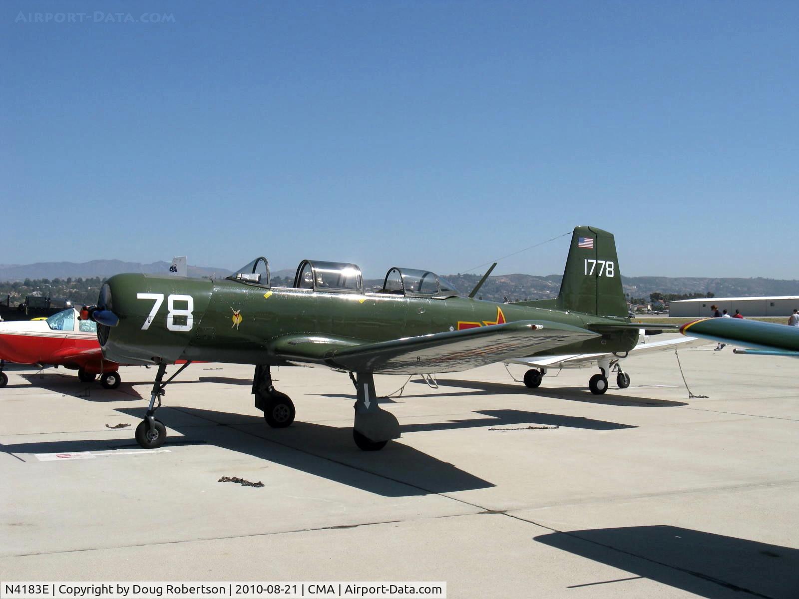 N4183E, 1966 Nanchang CJ-6A C/N 1832039, 1966 Nanchang China CJ-6A, Huosai 6A 9 cylinder 285 Hp radial