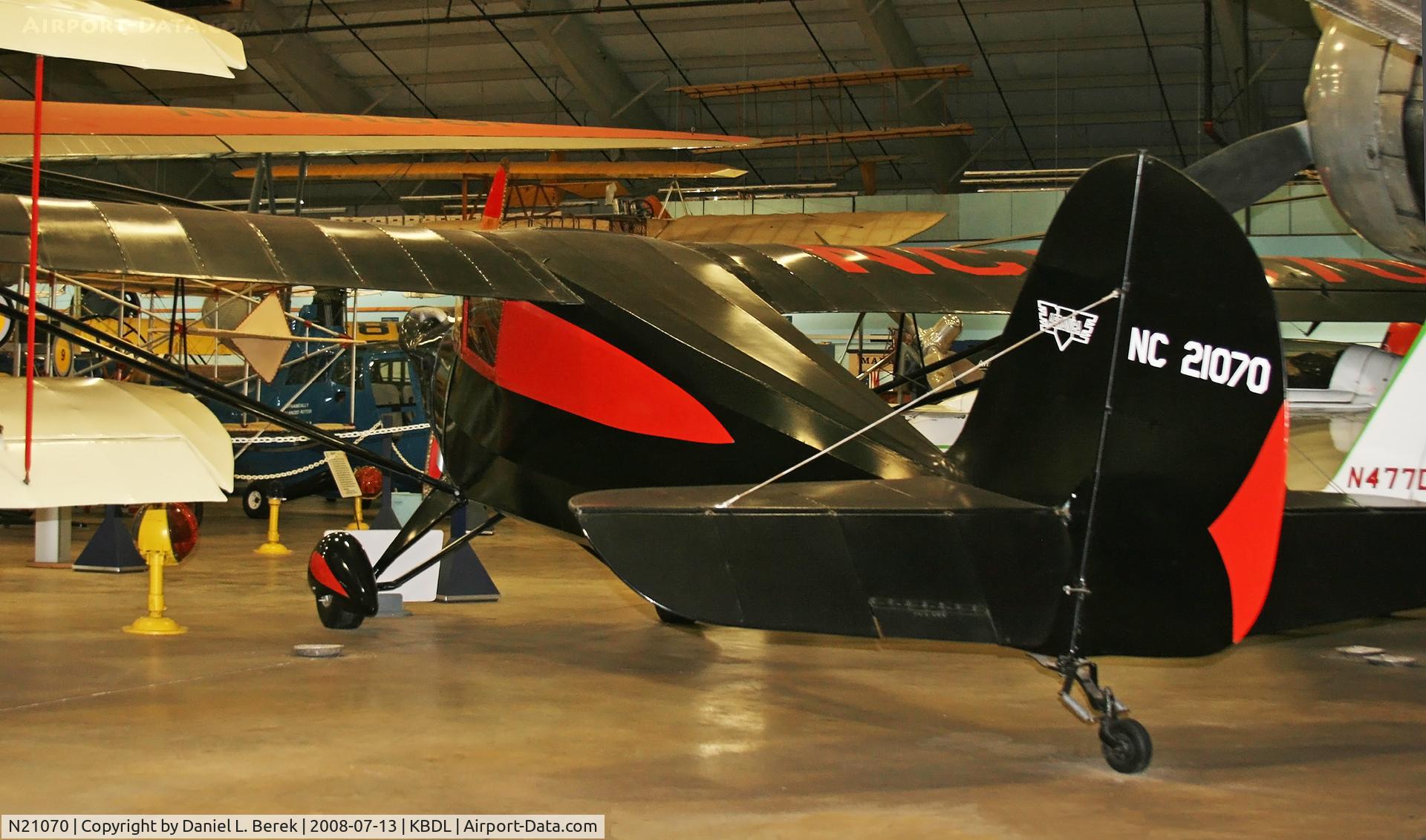 N21070, 1938 Aeronca 50-C C/N C-1018, This aircraft is the prototype Aeronca Chief, built in 1938.