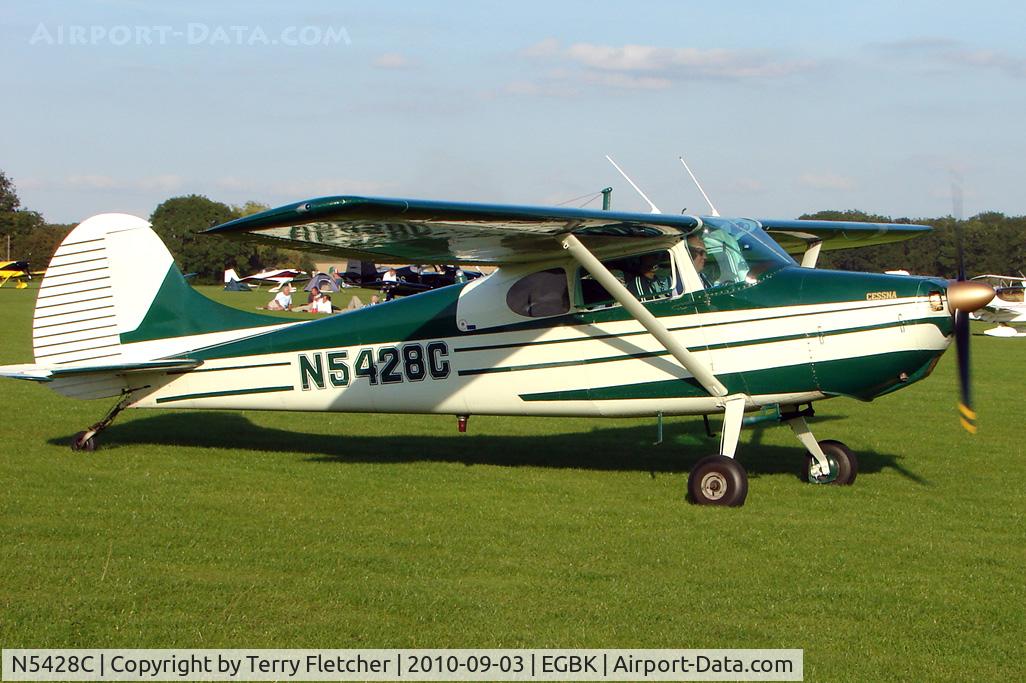 N5428C, 1950 Cessna 170 C/N 19462, 1950 Cessna 170, c/n: 19462 attending the 2010 LAA National Rally at Sywell