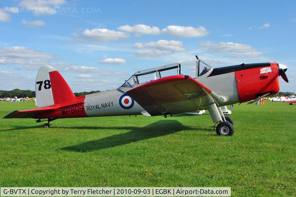 G-BVTX, 1952 De Havilland DHC-1 Chipmunk T.10 C/N C1/0705, 1952 De Havilland DHC-1 CHIPMUNK 22A, c/n: C1/0705 wears Serial WP809 at 2010 LAA National Rally at Sywell