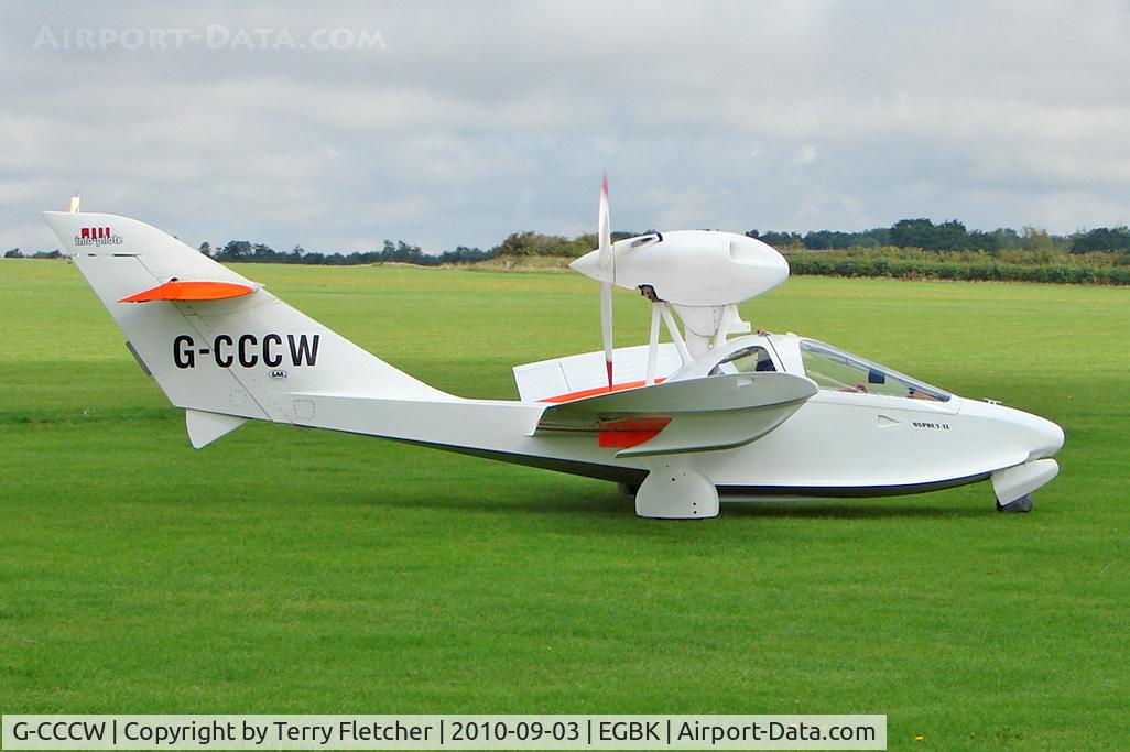 G-CCCW, 2004 Pereira Osprey II C/N PFA 070-13408, 2004 Southward Dj PEREIRA OSPREY 2, c/n: PFA 070-13408 arriving at 2010 LAA National Rally