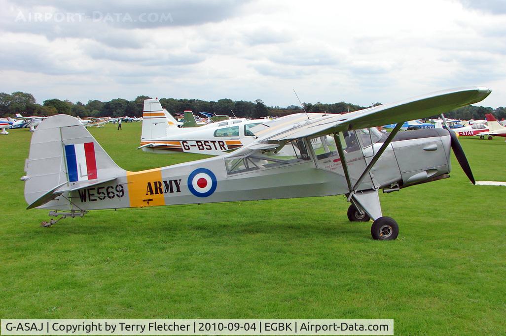 G-ASAJ, 1962 Beagle A-61 Terrier 2 C/N B.605, 1962 Beagle Aircraft Ltd BEAGLE A.61 SERIES 2, c/n: B.605 carries Serials WE569 at 2010 LAA National Rally at Sywell