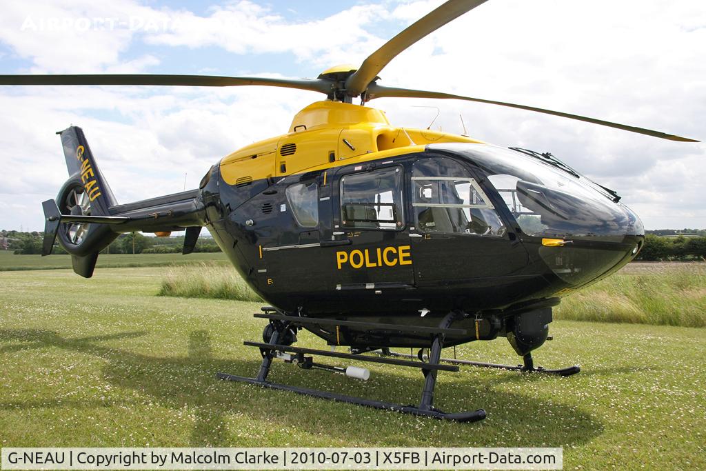 G-NEAU, 2004 Eurocopter EC-135T-2 C/N 0333, Eurocopter EC-135T-2 (UK Police Force) at Fishburn Airfield, UK in July 2010.