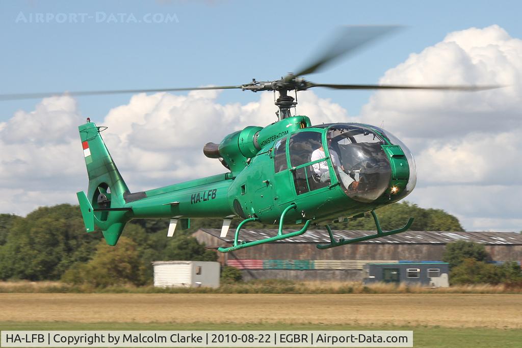 HA-LFB, 1975 Aerospatiale SA-341G Gazelle C/N 1074, Aerospatiale SA341G Gazelle at Breighton Airfield's Summer Madness All Comers Fly-In in August 2010.