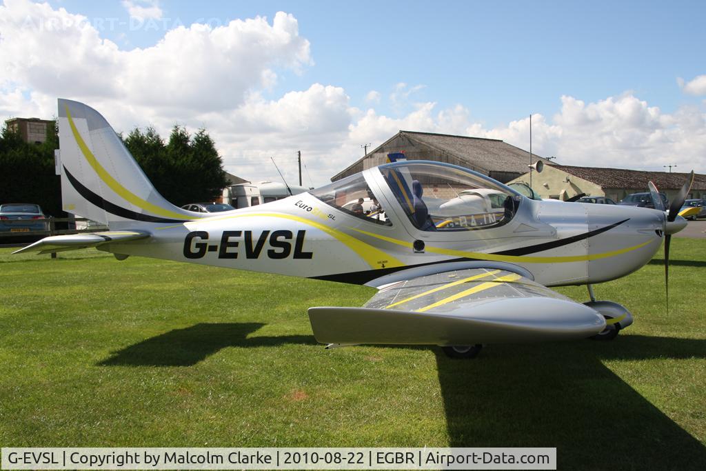 G-EVSL, 2009 Aerotechnik EV-97 Eurostar SL C/N LAA 315B-14891, Aerotechnik EV-97 Eurostar SL at Breighton Airfield's Summer Madness All Comers Fly-In in August 2010.