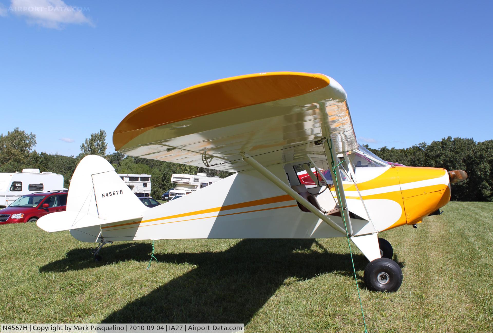 N4567H, 1948 Piper PA-15 Vagabond C/N 15-337, Piper PA-15