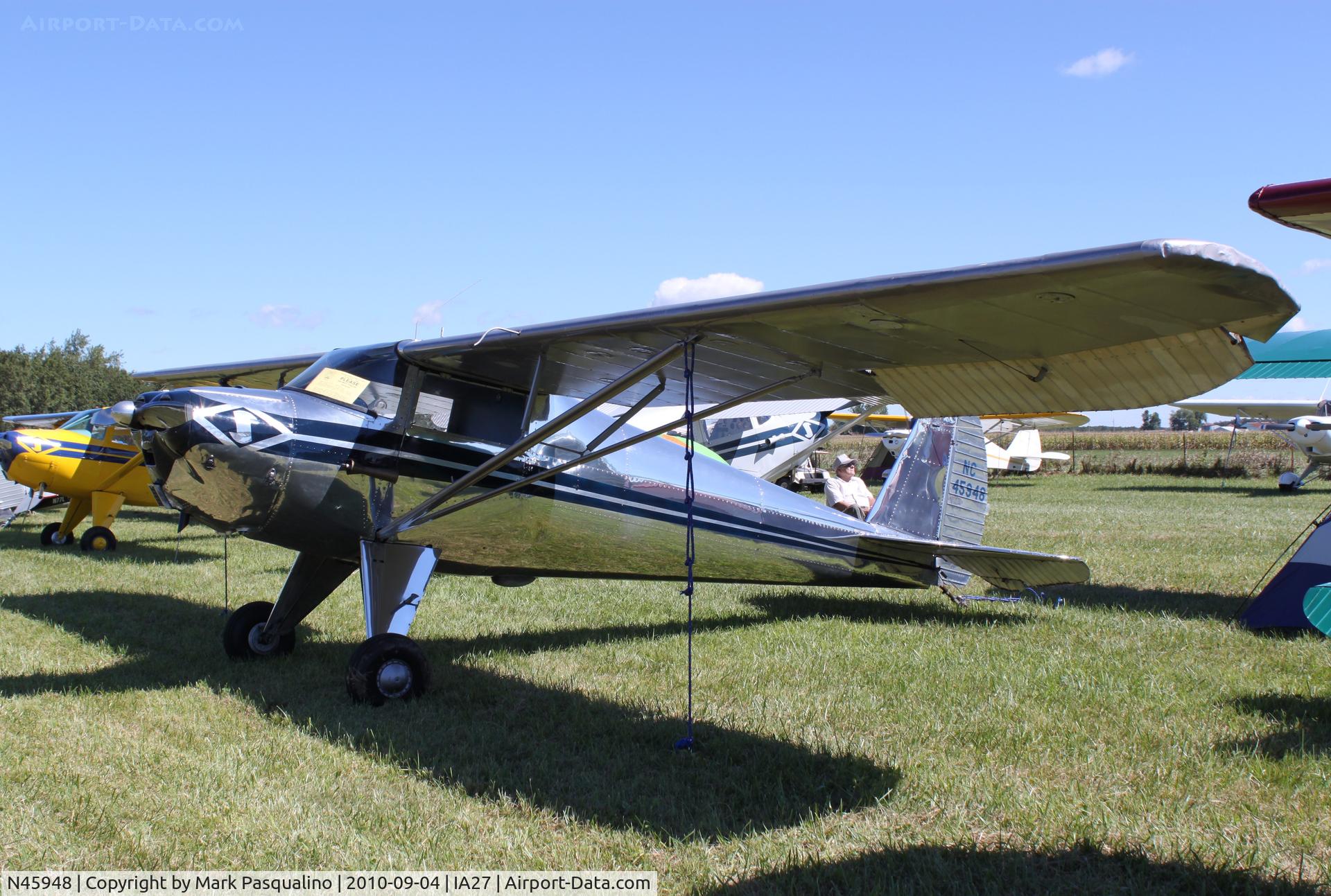 N45948, 1946 Silvaire LUSCOMBE 8A C/N 2475, Luscombe 8A
