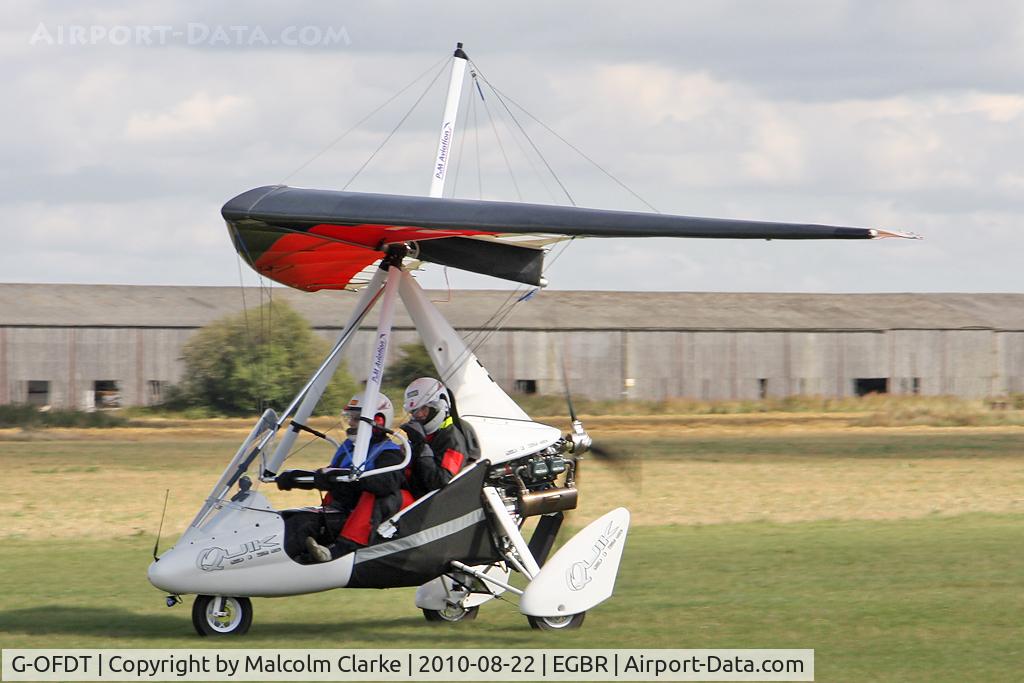 G-OFDT, 2007 P&M Aviation Pegasus Quik C/N 8320, P & M Aviation Quik GT450 at Breighton Airfield's Summer Madness All Comers Fly-In in August 2010.