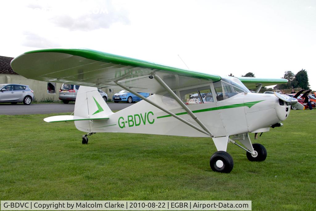 G-BDVC, 1949 Piper PA-17 Vagabond C/N 17-140, Piper PA-17 Vagabond at Breighton Airfield's Summer Madness All Comers Fly-In in August 2010.