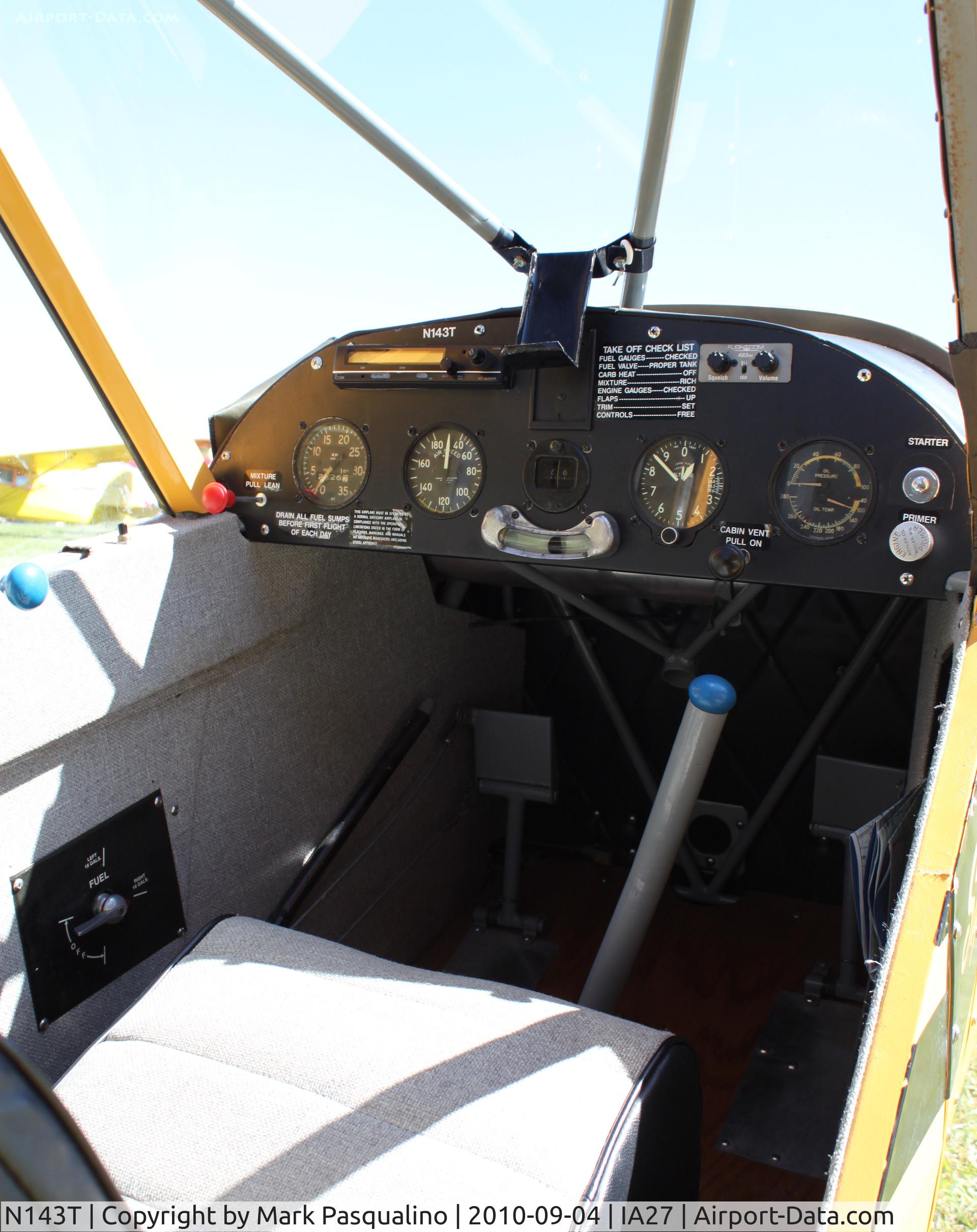 N143T, 1953 Piper PA-18-105 SPECIAL C/N 18-2257, Piper PA-18-105 Special