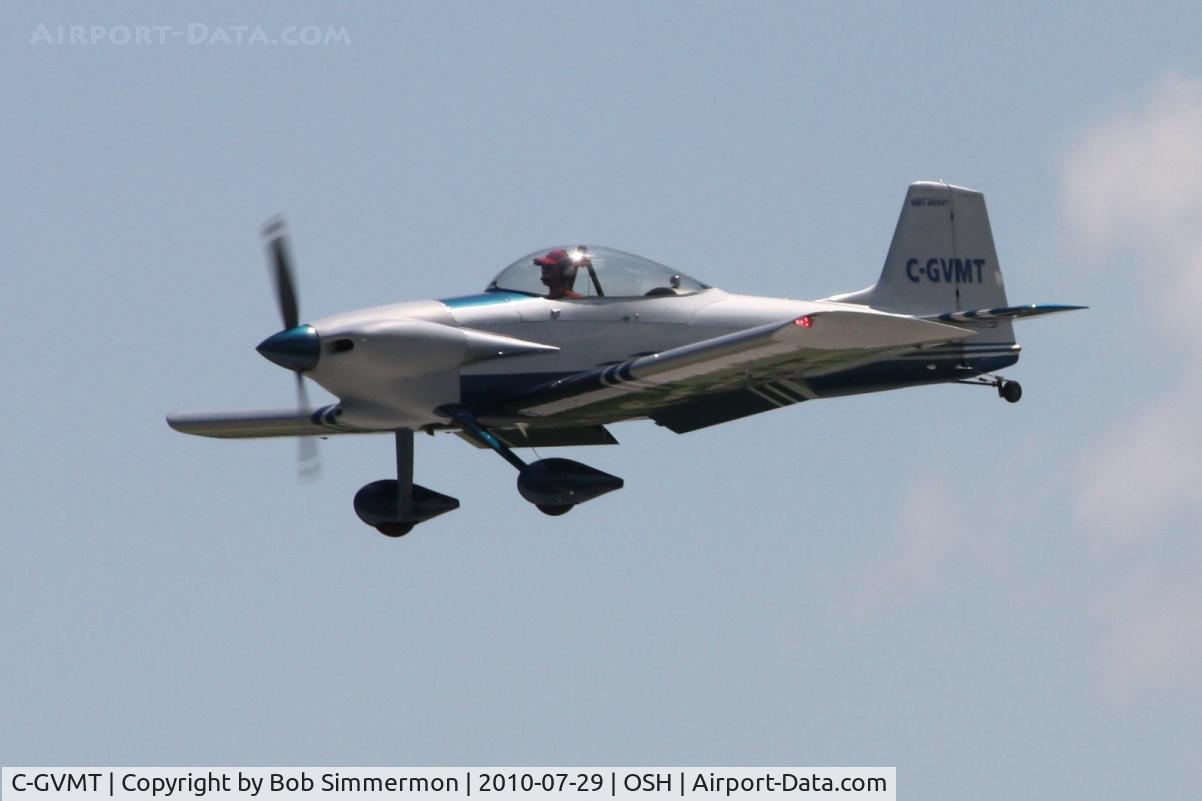 C-GVMT, 2009 Vans RV-4 C/N 1444, Arriving at Airventure 2010 - Oshkosh, Wisconsin