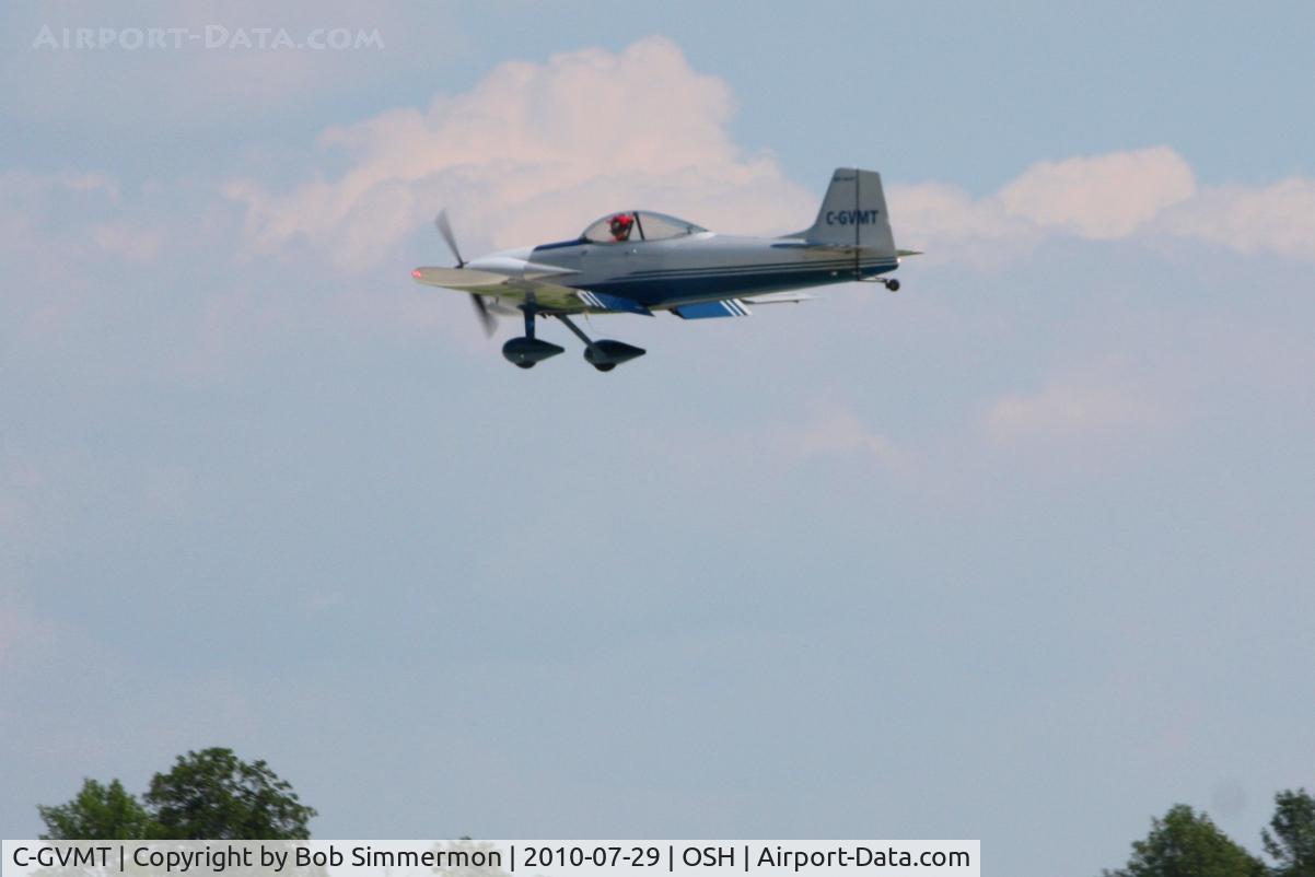 C-GVMT, 2009 Vans RV-4 C/N 1444, Arriving at Airventure 2010 - Oshkosh, Wisconsin