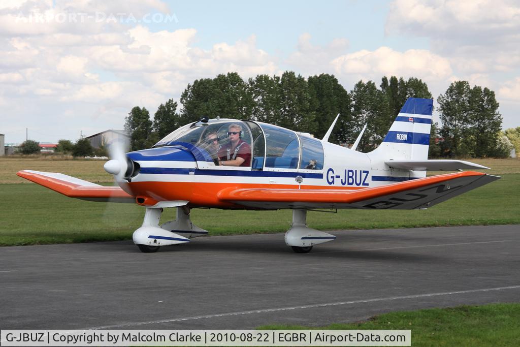 G-JBUZ, 1976 Robin DR-400-180R Remorqueur Regent C/N 1158, Robin DR400-180R Remorqueur at Breighton Airfield's Summer Madness All Comers Fly-In in August 2010. Previously OE-DNW.