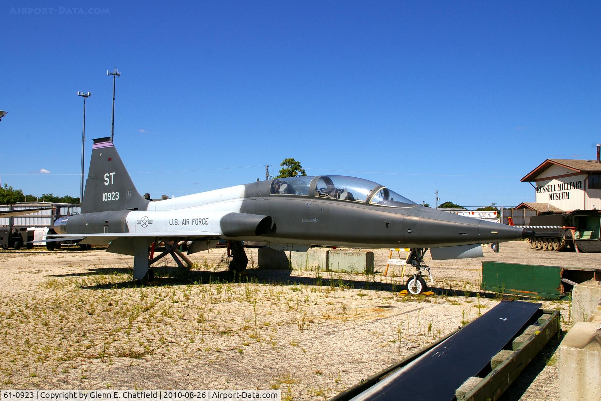 61-0923, 1961 Northrop AT-38B-40-NO Talon C/N N.5289, At the Russell Military Museum