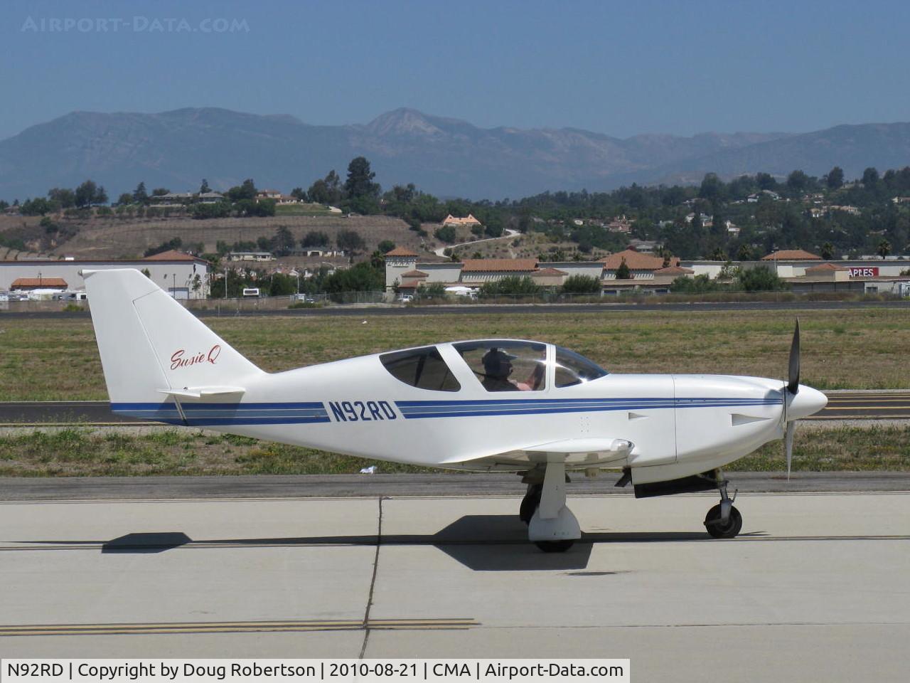 N92RD, Stoddard-Hamilton Glasair SH-2R C/N 630, 1991 Davis GLASAIR SH-2R 'Susie Q', taxi