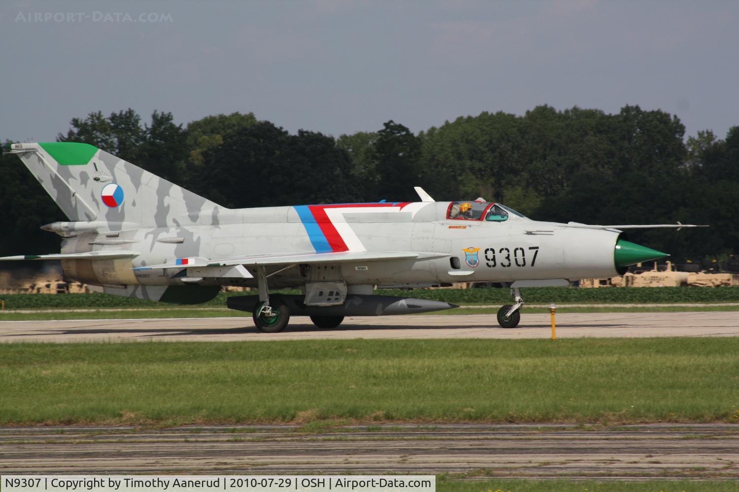 N9307, 1975 Mikoyan-Gurevich MiG-21MF C/N 96004307, 1975 Mikoyan Gurevich MIG 21MF, c/n: 96004307