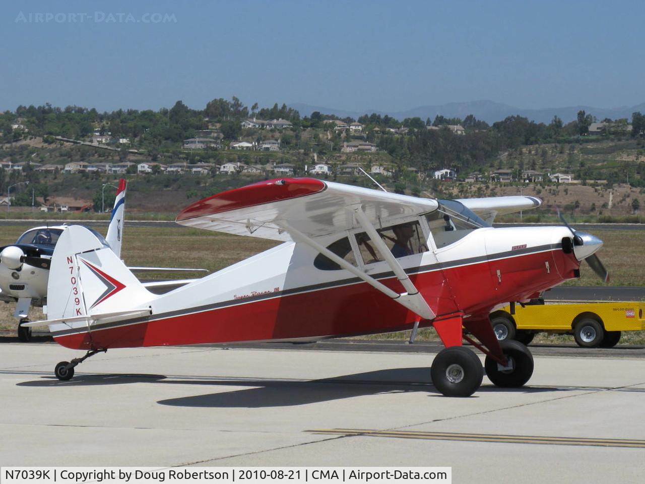 N7039K, 1950 Piper PA-20 Pacer C/N 20-147, 1950 Piper PA-20 SUPER PACER 150, Lyccoming O-290 listed, taxi
