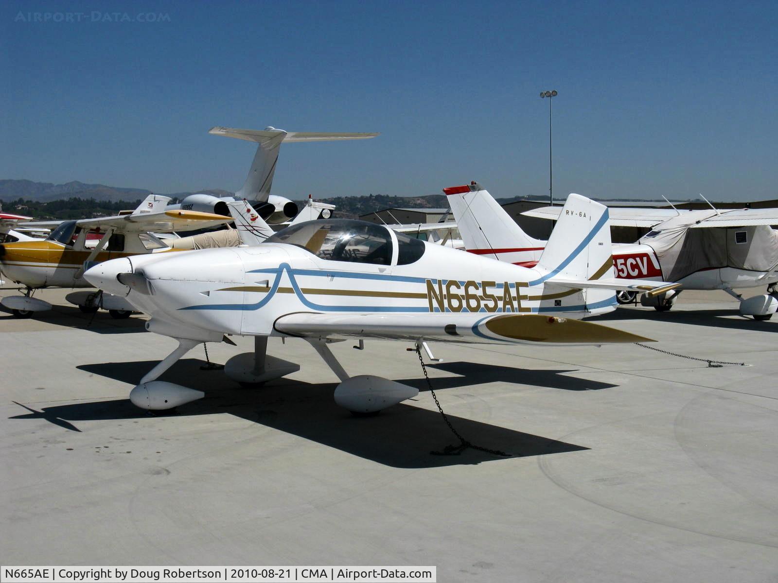 N665AE, Vans RV-6A C/N 25664, 2008 Erives VAN's RV-6A