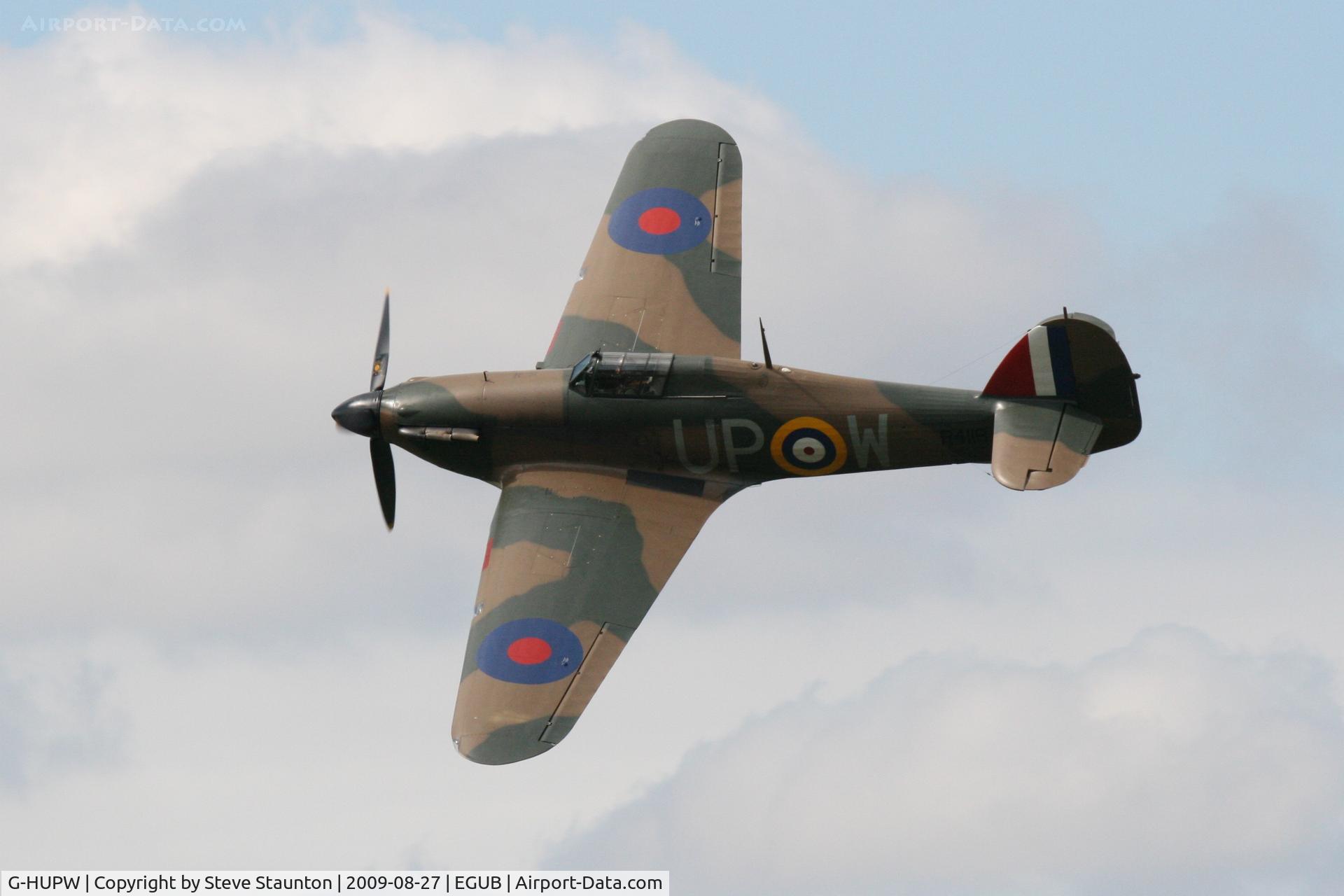 G-HUPW, 1940 Hawker Hurricane I C/N G592301, Taken at RAF Benson Families Day, August 2009