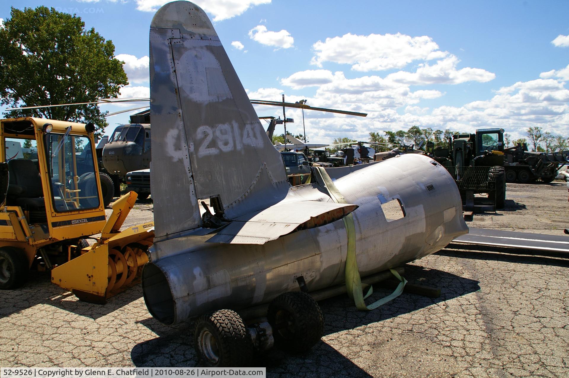52-9526, 1952 Lockheed T-33A-1-LO Shooting Star C/N 580-7661, This aircraft has the tail of 52-9141.  At the Russell Military Museum