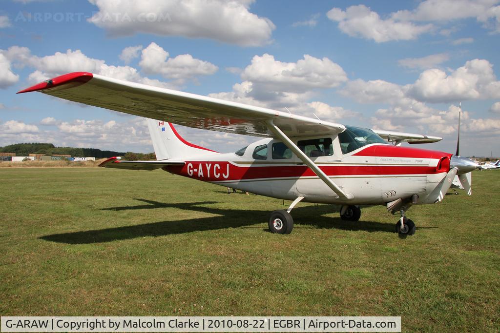 G-ARAW, 1960 Cessna 182C Skylane C/N 52843, Cessna 182C Skylane at Breighton Airfield's Summer Madness All Comers Fly-In in August 2010.