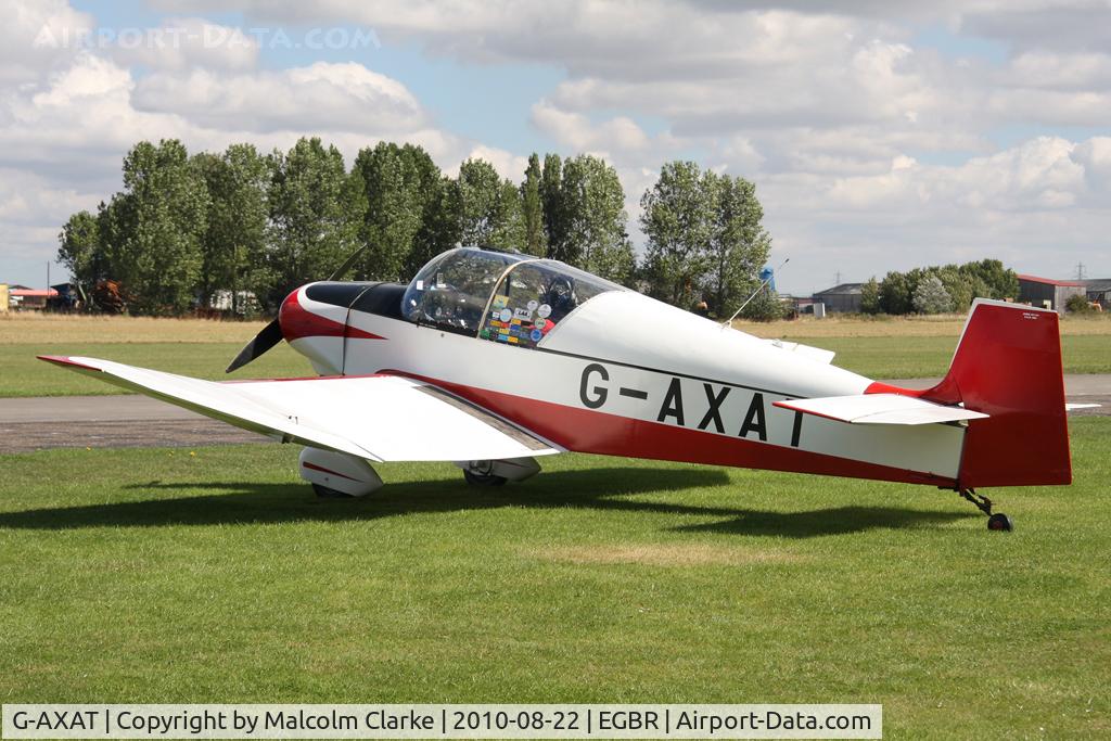 G-AXAT, 1958 Jodel D-117A C/N 836, Jodel D117A at Breighton Airfield's Summer Madness All Comers Fly-In in August 2010.