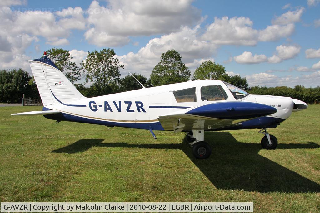 G-AVZR, 1967 Piper PA-28-180 Cherokee C C/N 28-4114, Piper PA-28-180 Cherokee at Breighton Airfield's Summer Madness All Comers Fly-In in August 2010. Formerly N4779L.