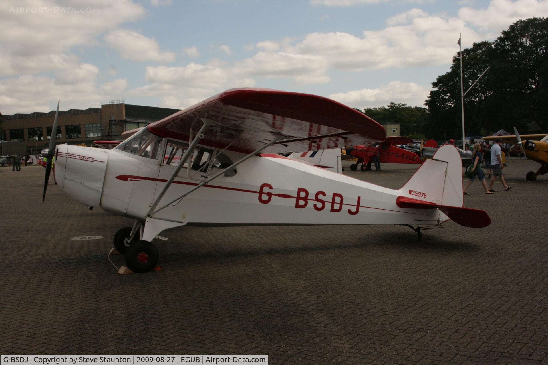 G-BSDJ, 1941 Piper J-4E Cub Coupe C/N 4-1456, Taken at RAF Benson Families Day, August 2009