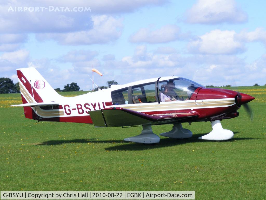G-BSYU, 1990 Robin DR-400-180 Regent Regent C/N 2027, at the Sywell Airshow