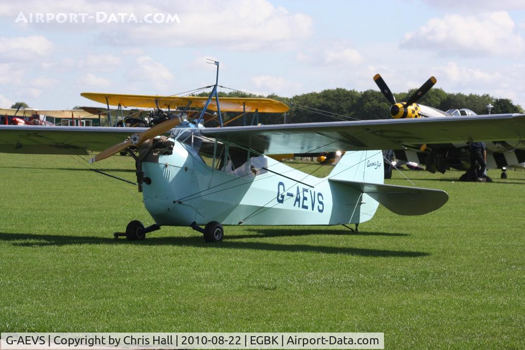 G-AEVS, 1937 Aeronca 100 C/N AB114, at the Sywell Airshow