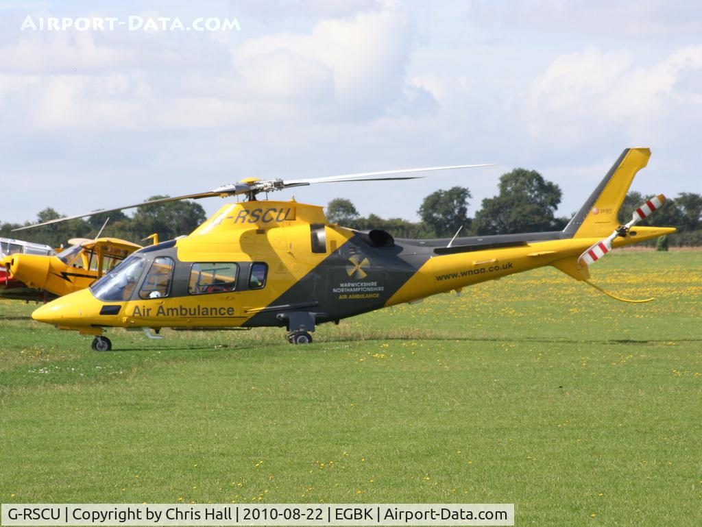 G-RSCU, 2009 Agusta A-109E Power C/N 11777, Normally based at Coventry, the Sywell Airshow helps to raise funds for the Warwickshire & Northamptonshire Air Ambulance