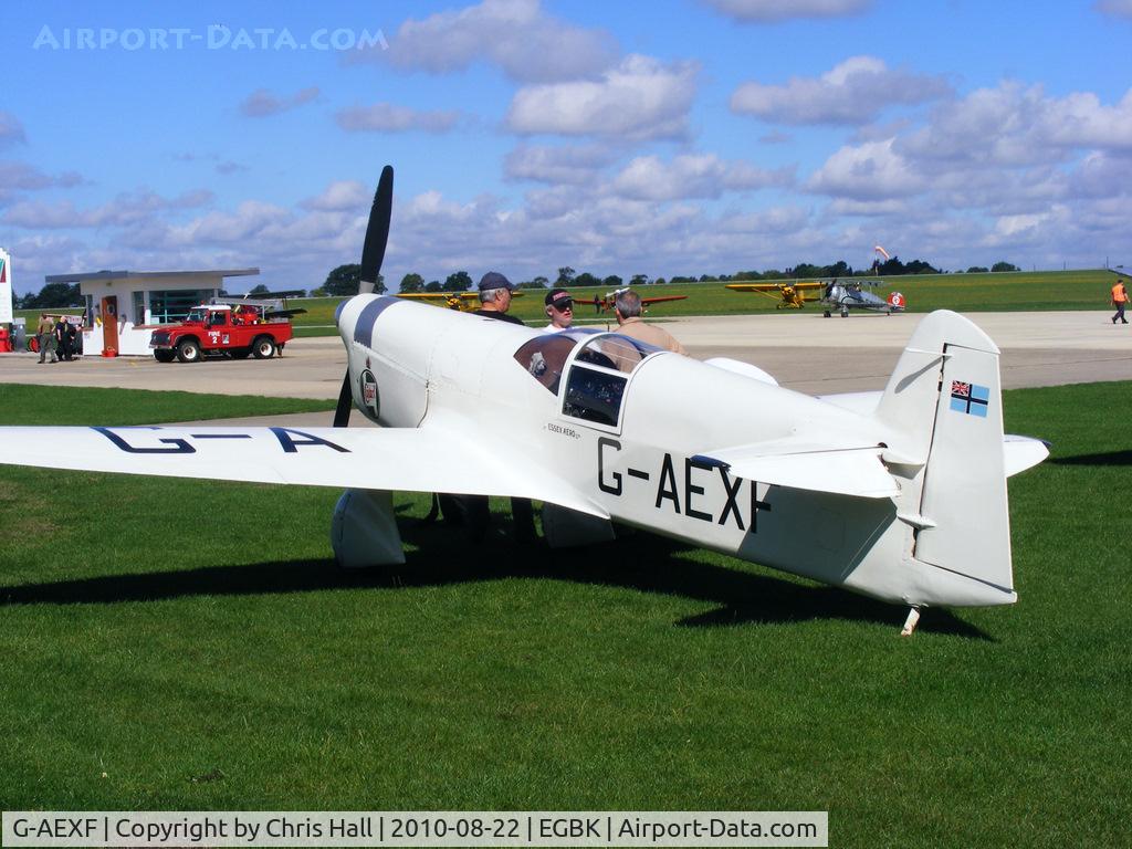 G-AEXF, 1936 Percival E-2H Mew Gull C/N E22, at the Sywell Airshow