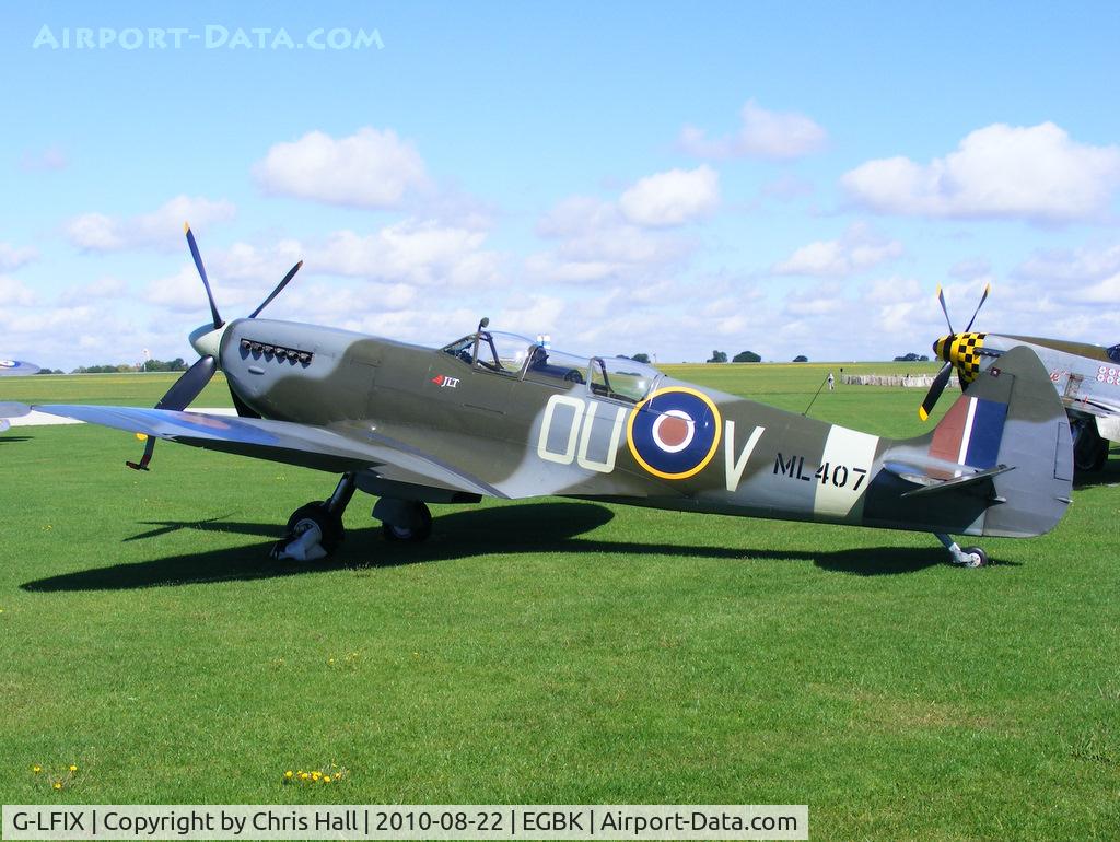 G-LFIX, 1944 Supermarine 509 Spitfire LF.IX (T.IX) C/N CBAF.8463, at the Sywell Airshow